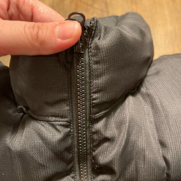 Black puffy bomber coat jacket - Picture 3 of 11